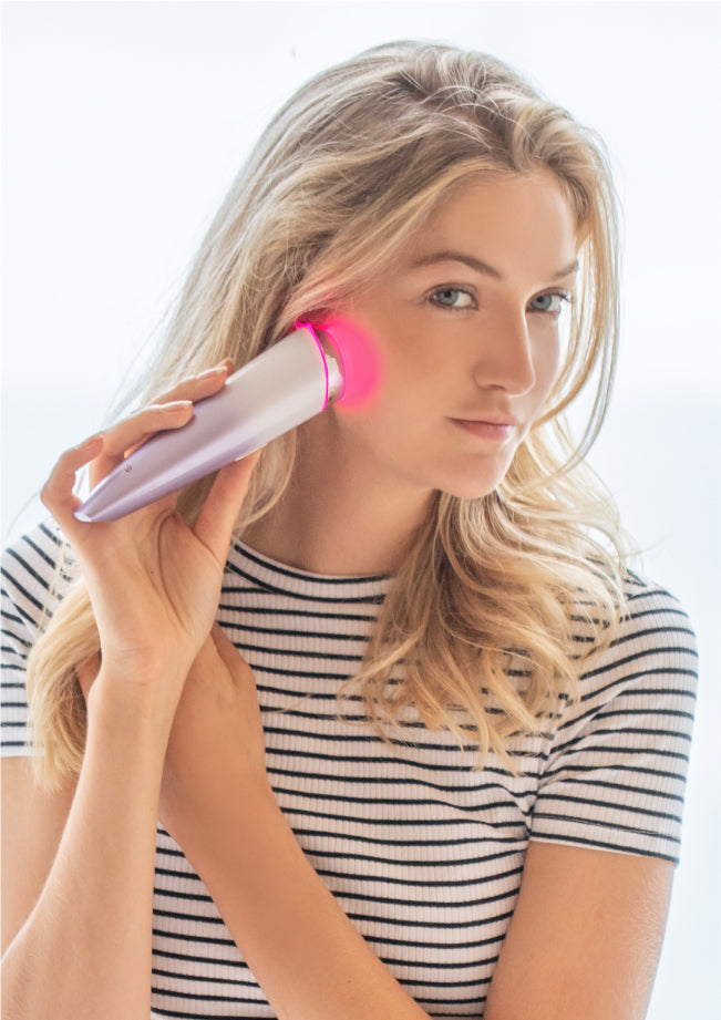 Facial Cleaning Brush With LED Light Therapy