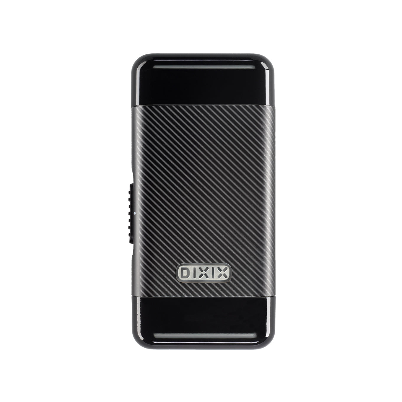 Black electronic device with 'Dixi' branding on a white background