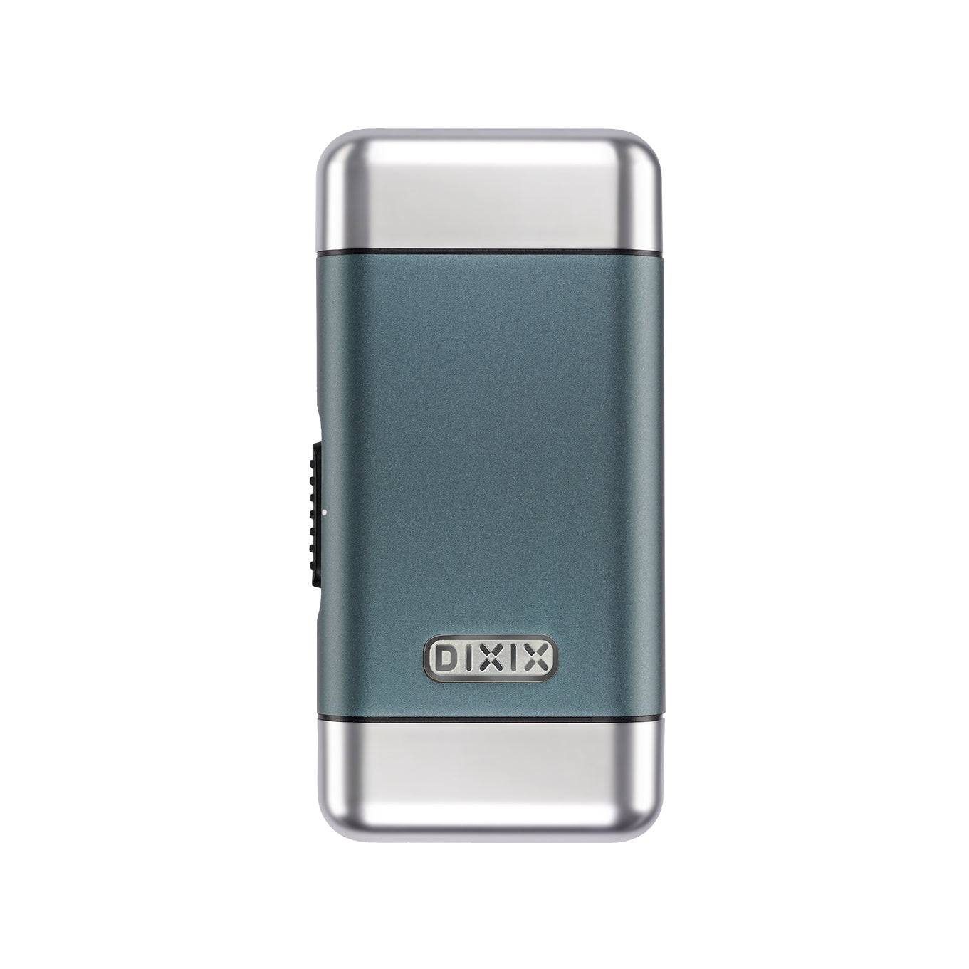 Blue and silver Dixie cup holder on a white background